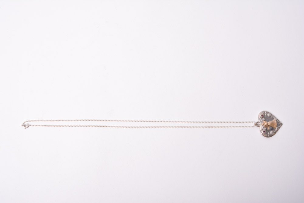 Sterling Silver Cinderella and Belle Disney Princess Pendants on Chain