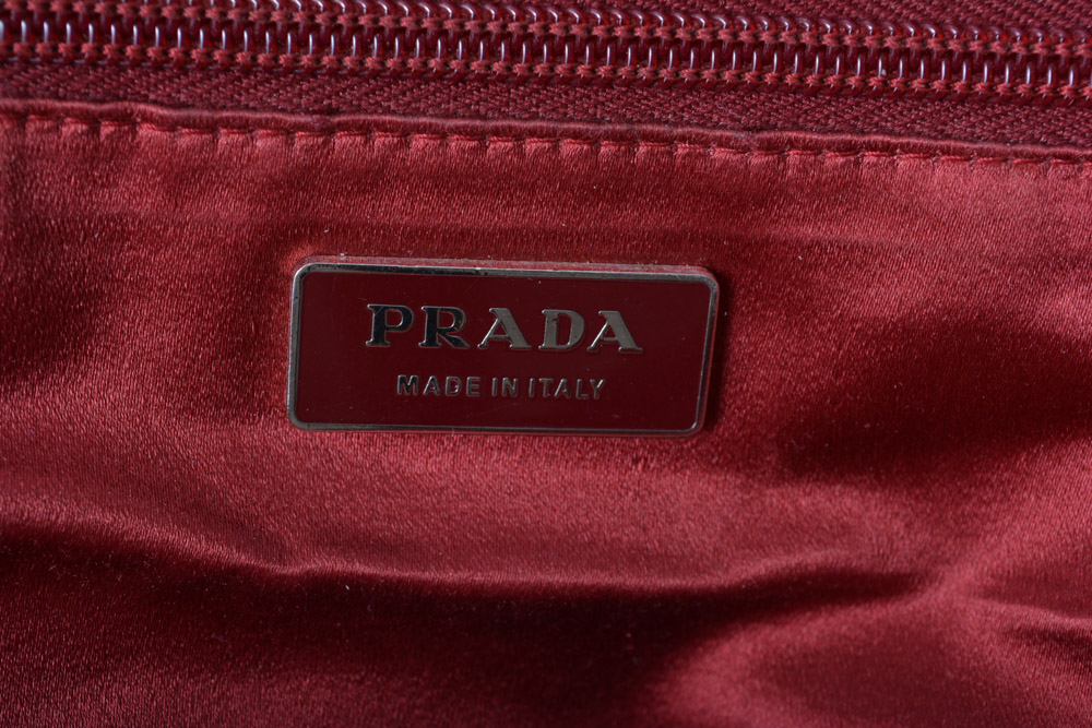 Prada Bowling Bag Handbag with Lock and Key