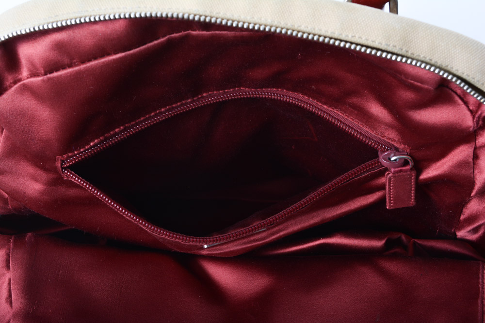 Prada Bowling Bag Handbag with Lock and Key