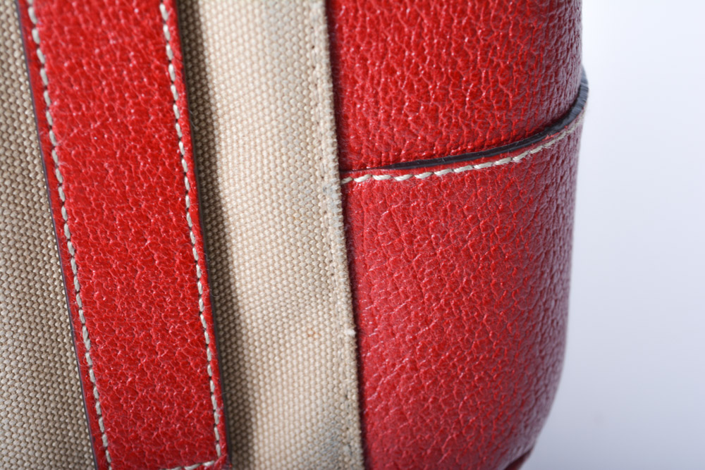 Prada Bowling Bag Handbag with Lock and Key