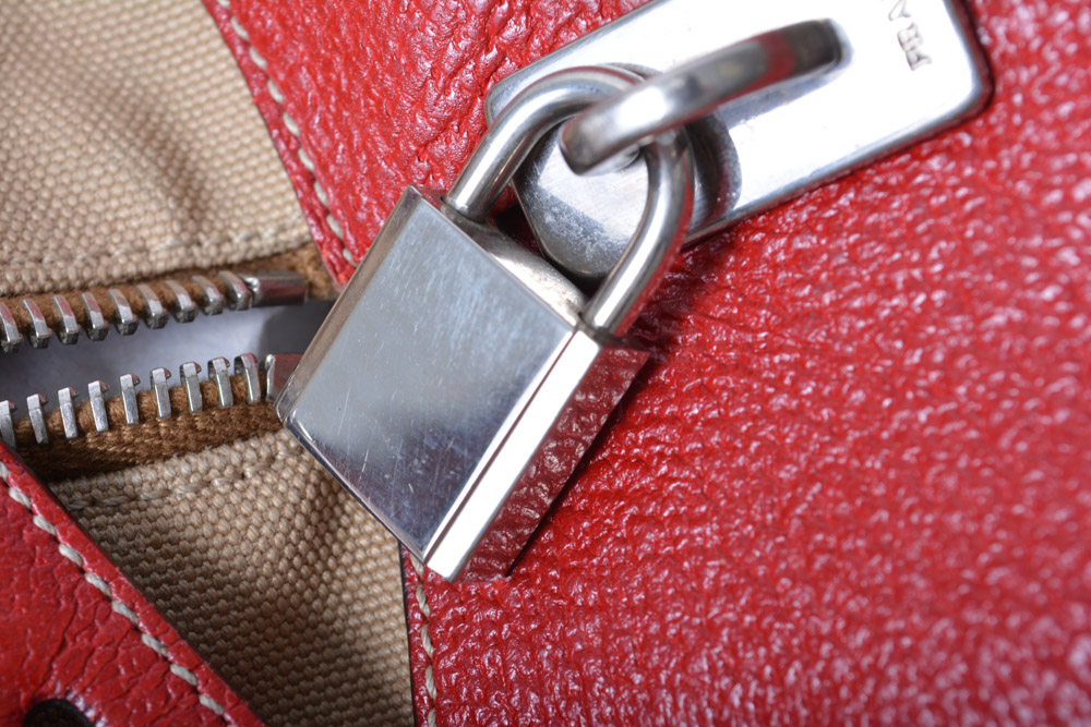 Prada Bowling Bag Handbag with Lock and Key