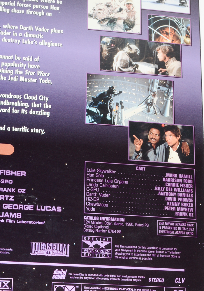 "Star Wars V: Empire Strikes Back" Widescreen Edition LaserDisc