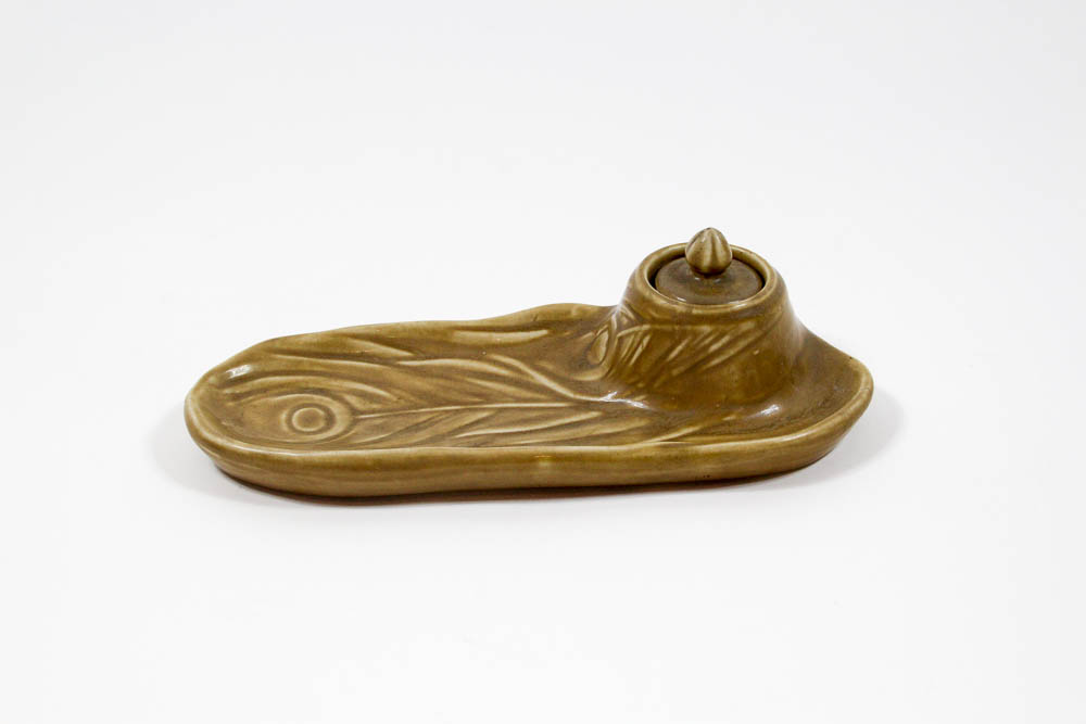 Vintage Rookwood Inkwell With Pen Tray