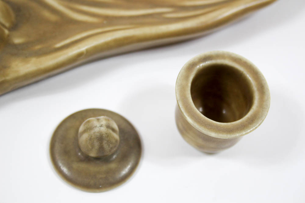 Vintage Rookwood Inkwell With Pen Tray