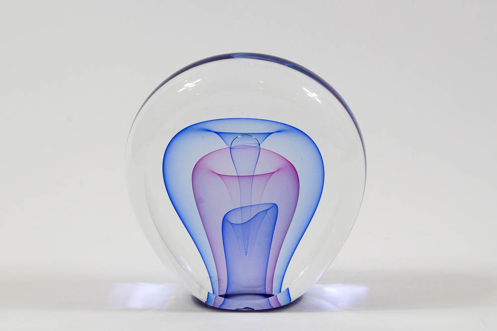 Ed Nesteruk Art Glass Paperweight