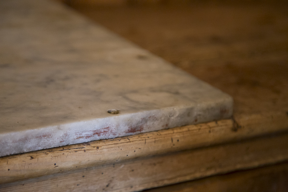 Antique Pine Welsh Dresser With Marble Top