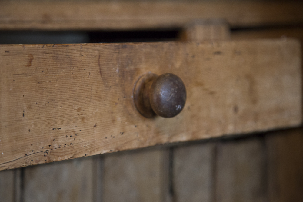 Antique Pine Welsh Dresser With Marble Top