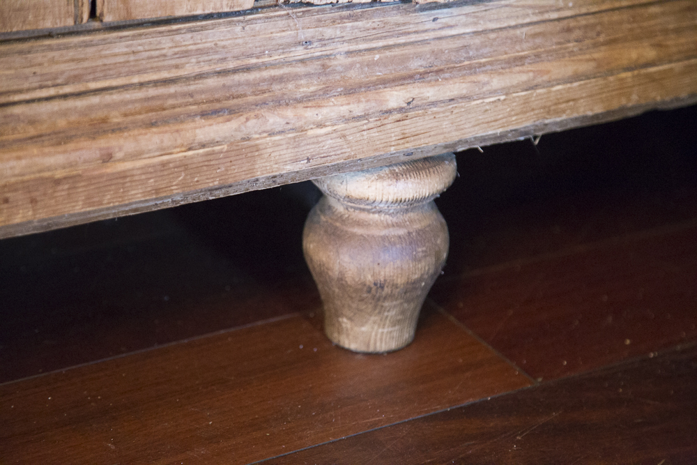 Antique Pine Welsh Dresser With Marble Top