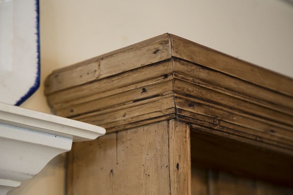 Antique Pine Welsh Dresser With Marble Top