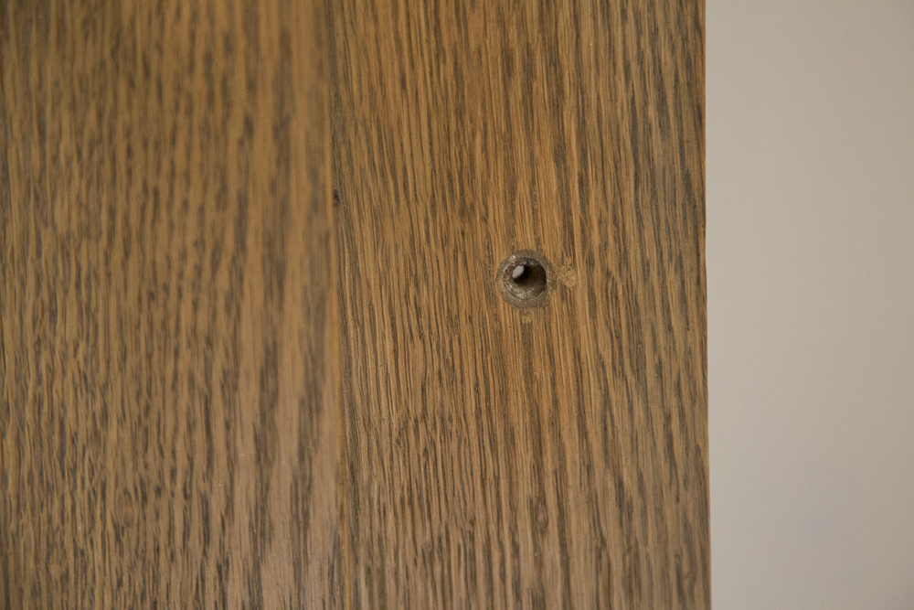 Federal Style Oak Framed Pier Mirror With Bench