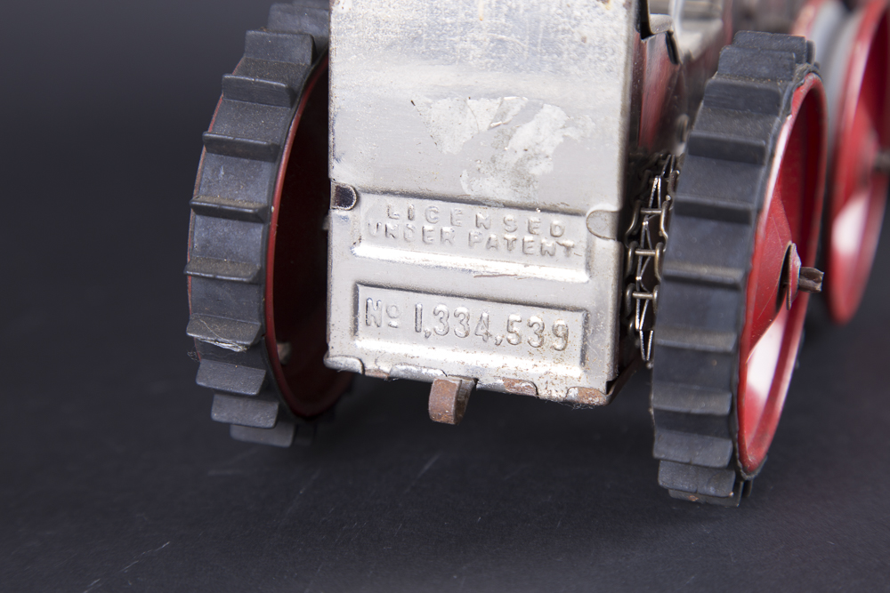 Vintage Marx Six Wheel Friction Climbing Tractor Toy