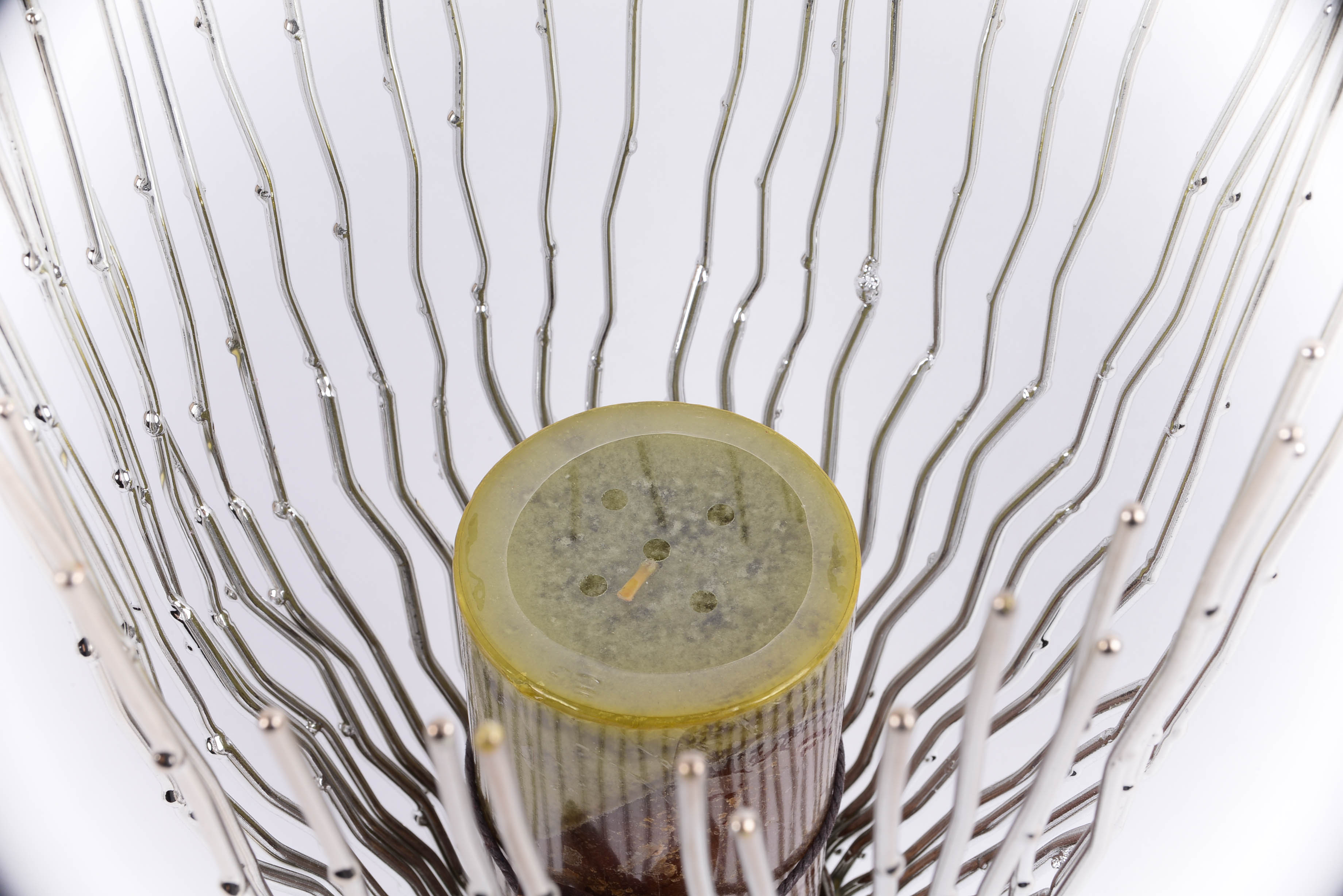 Modernist Tree Branch Form Silver Tone Candleholder with Modern Candleholders