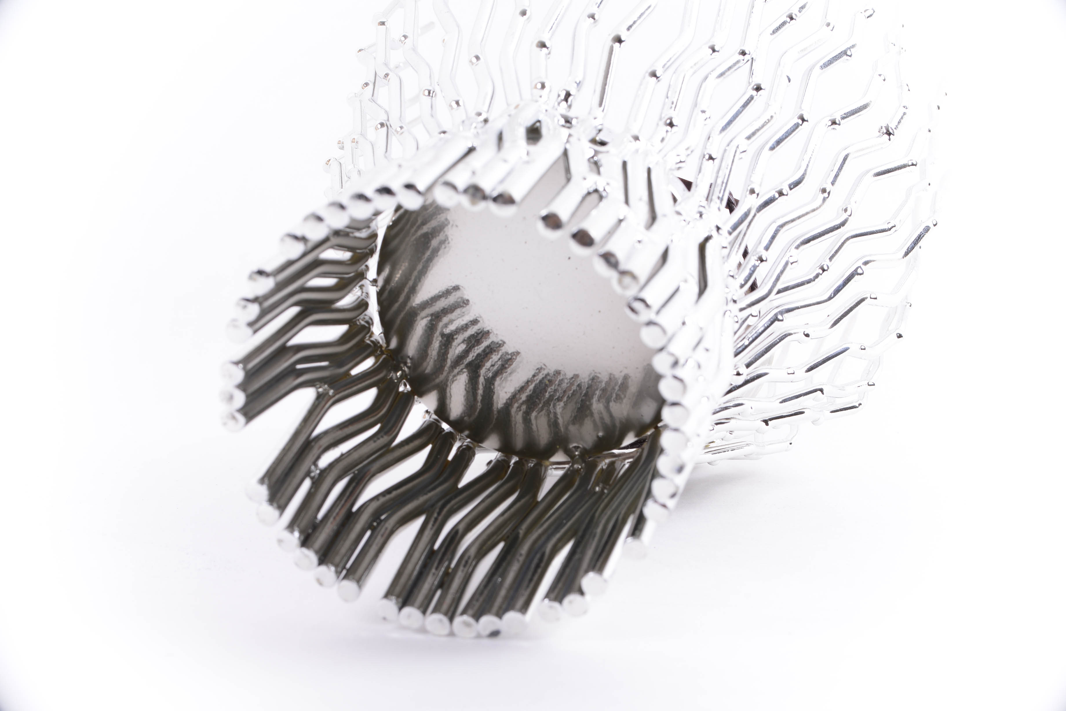 Modernist Tree Branch Form Silver Tone Candleholder with Modern Candleholders