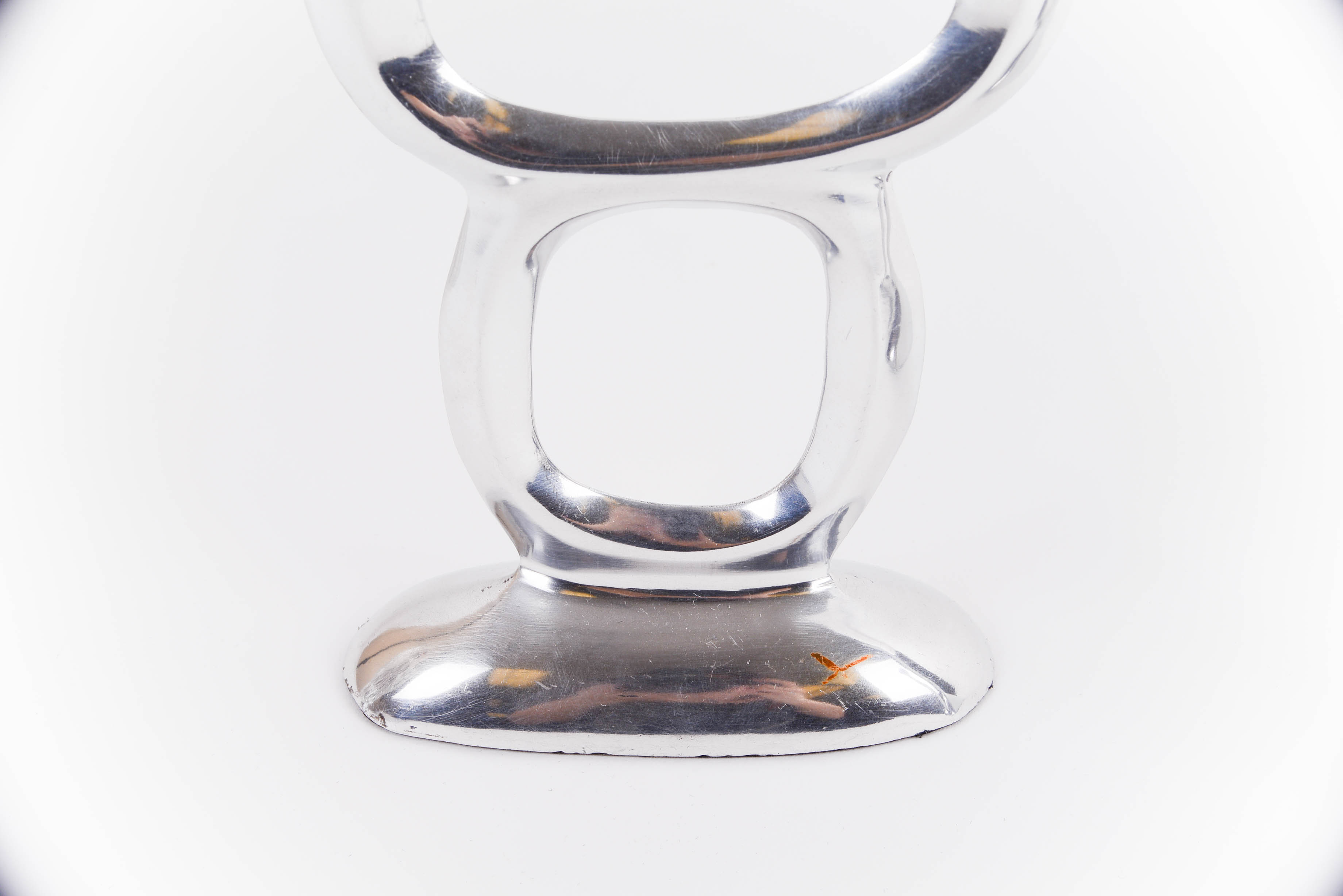 Modernist Tree Branch Form Silver Tone Candleholder with Modern Candleholders