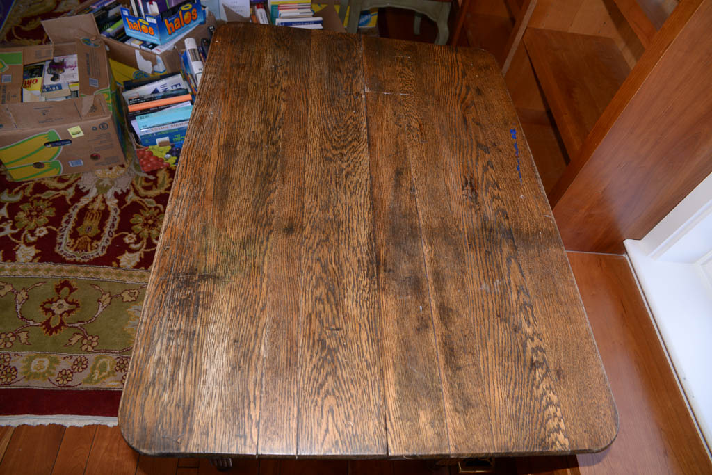 Vintage to Antique Hardwood Table