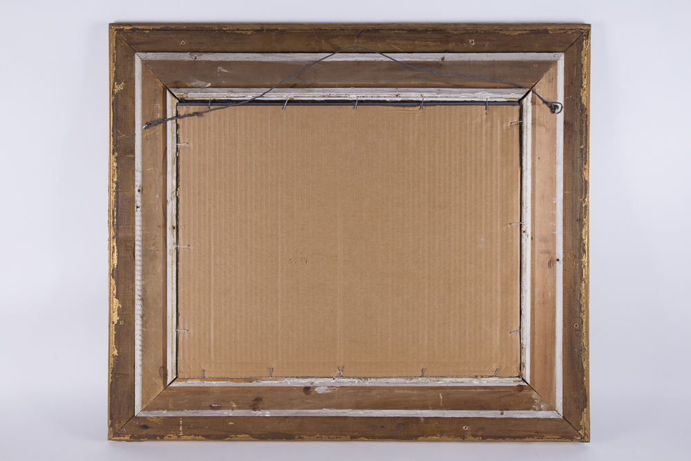 Mirror with Ornate Gold Tone Frame