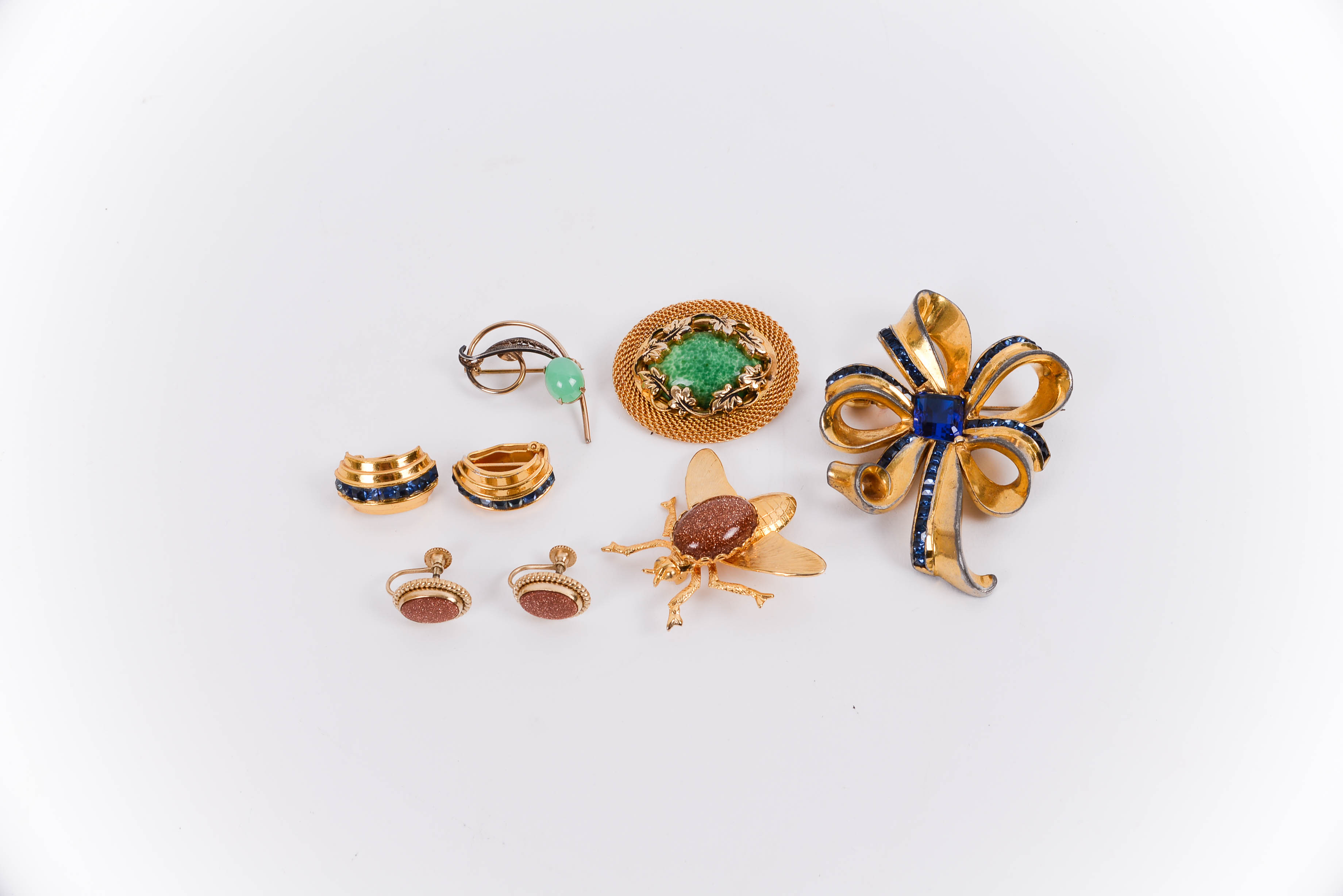 Vintage Gold Tone and Filled Jewelry