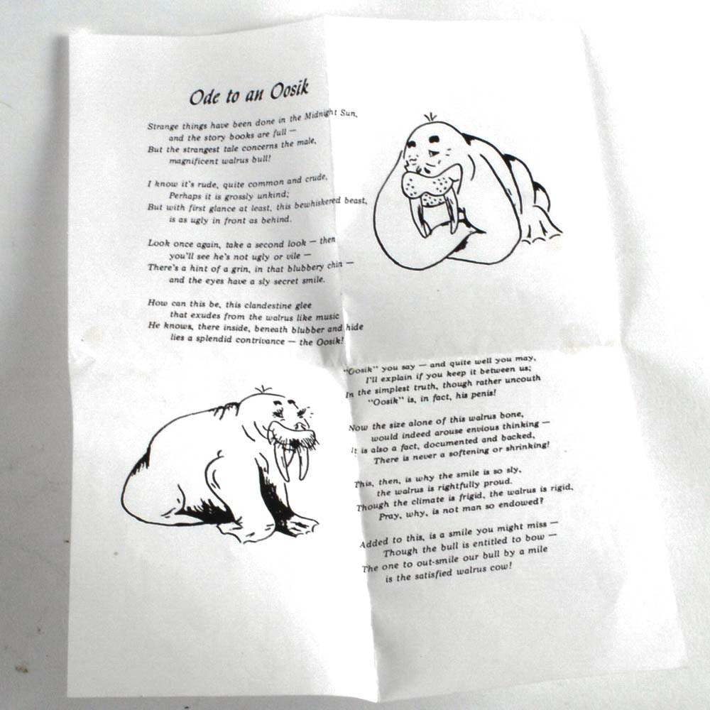 Walrus Baculum or Oosik