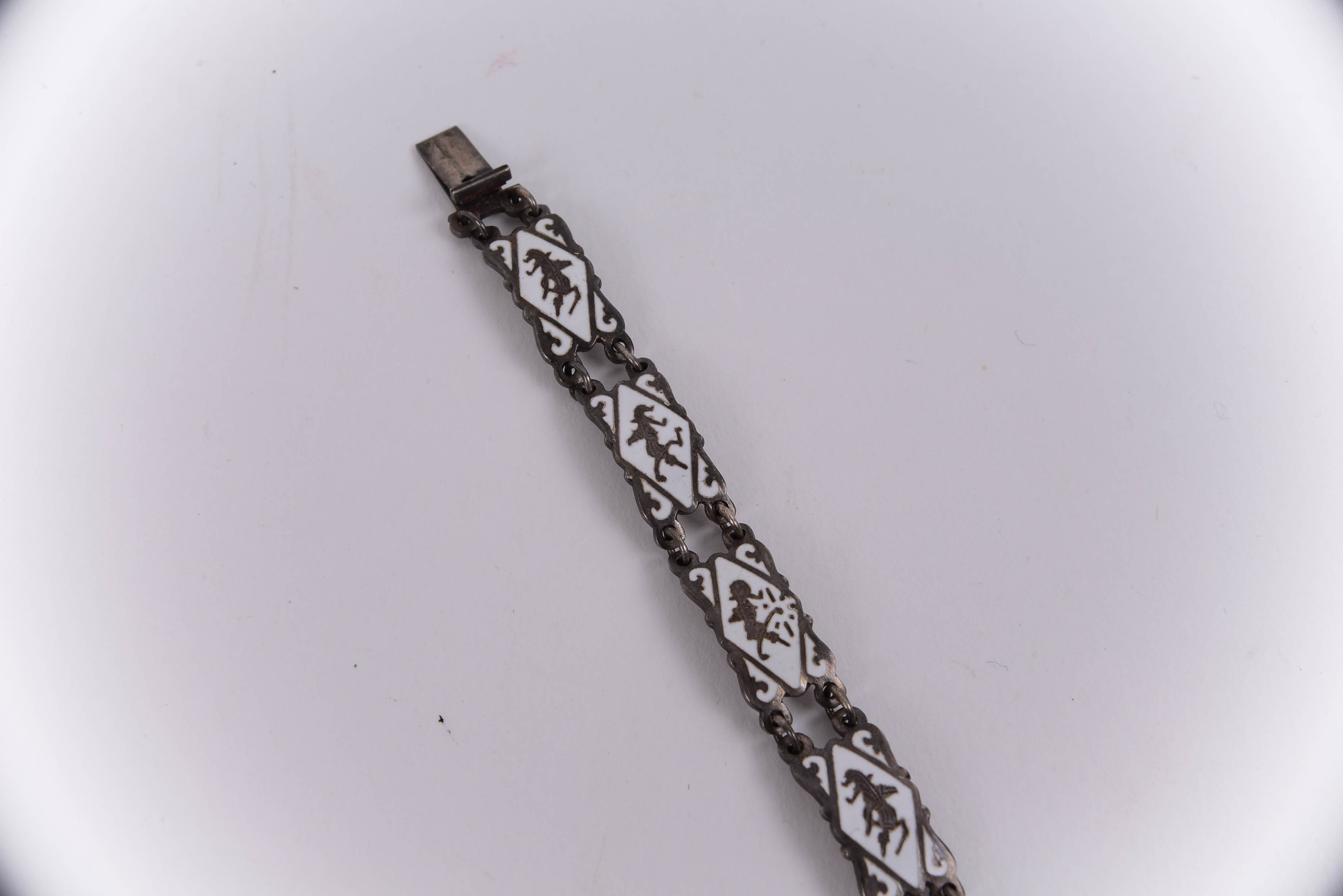 Sterling Silver Bracelet and Matching Clip-On Earrings