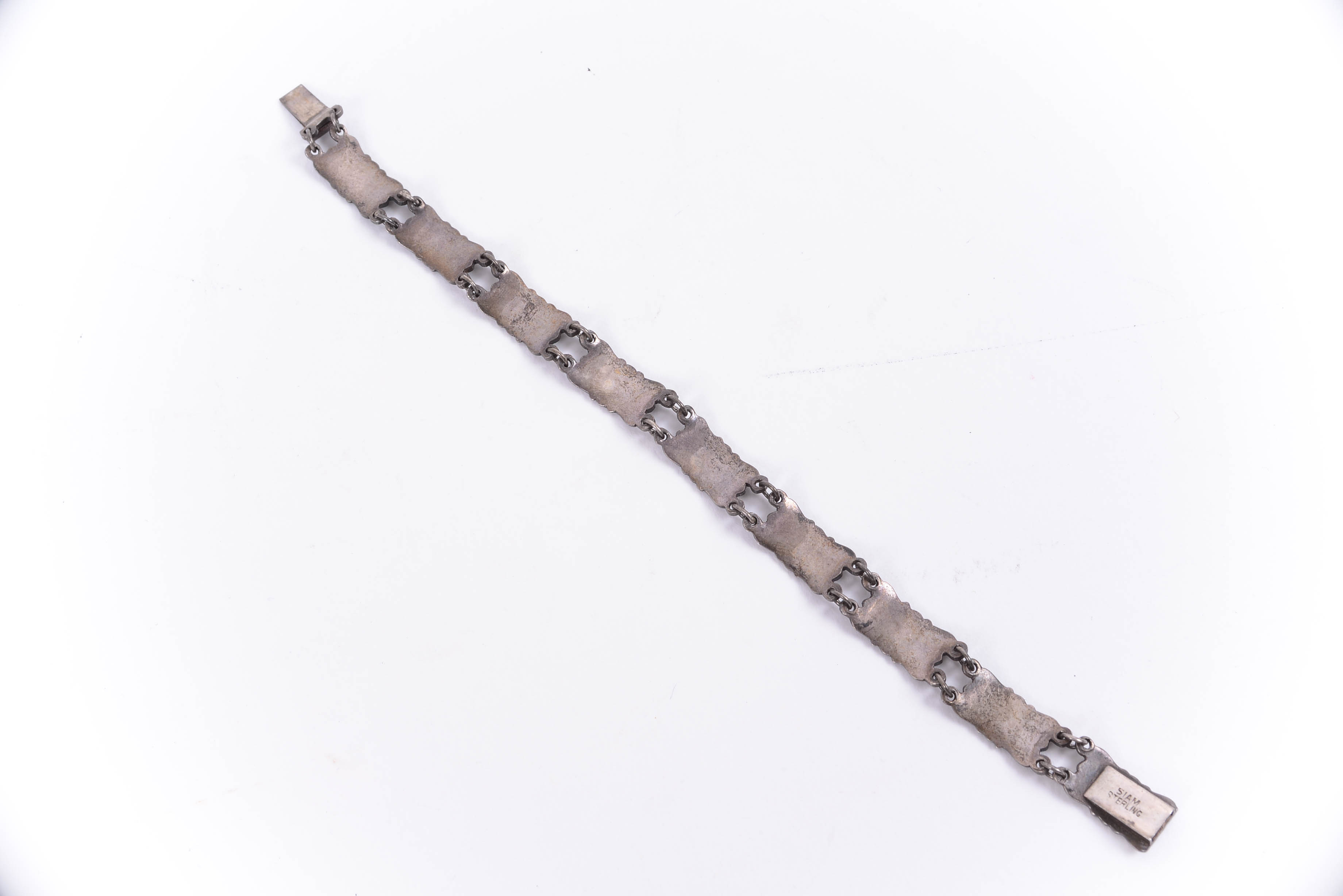 Sterling Silver Bracelet and Matching Clip-On Earrings