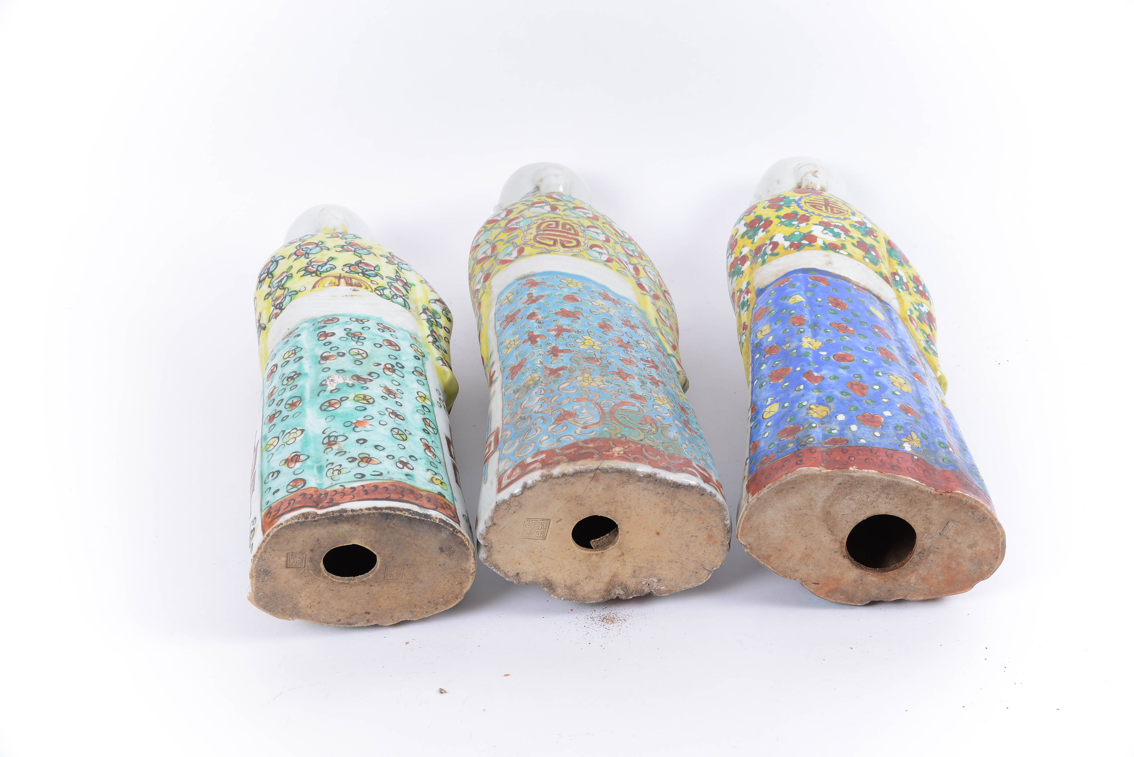 Antique Set of Chinese Porcelain God of Longevity Figurines