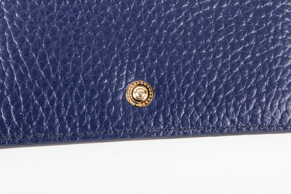 Dagne Dover Royal Blue Leather Card Case