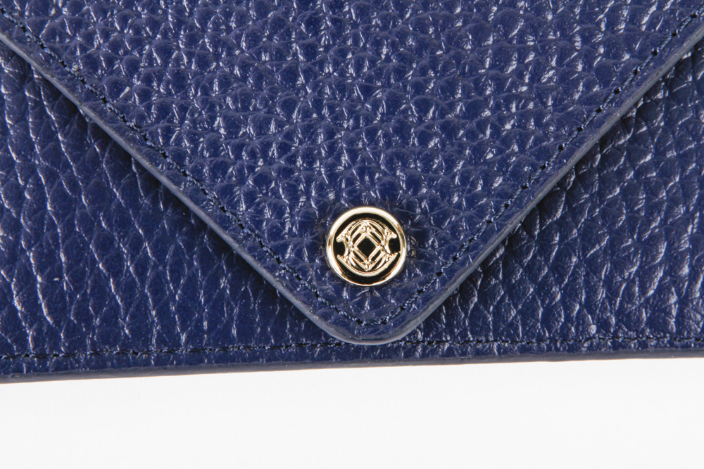 Dagne Dover Royal Blue Leather Card Case