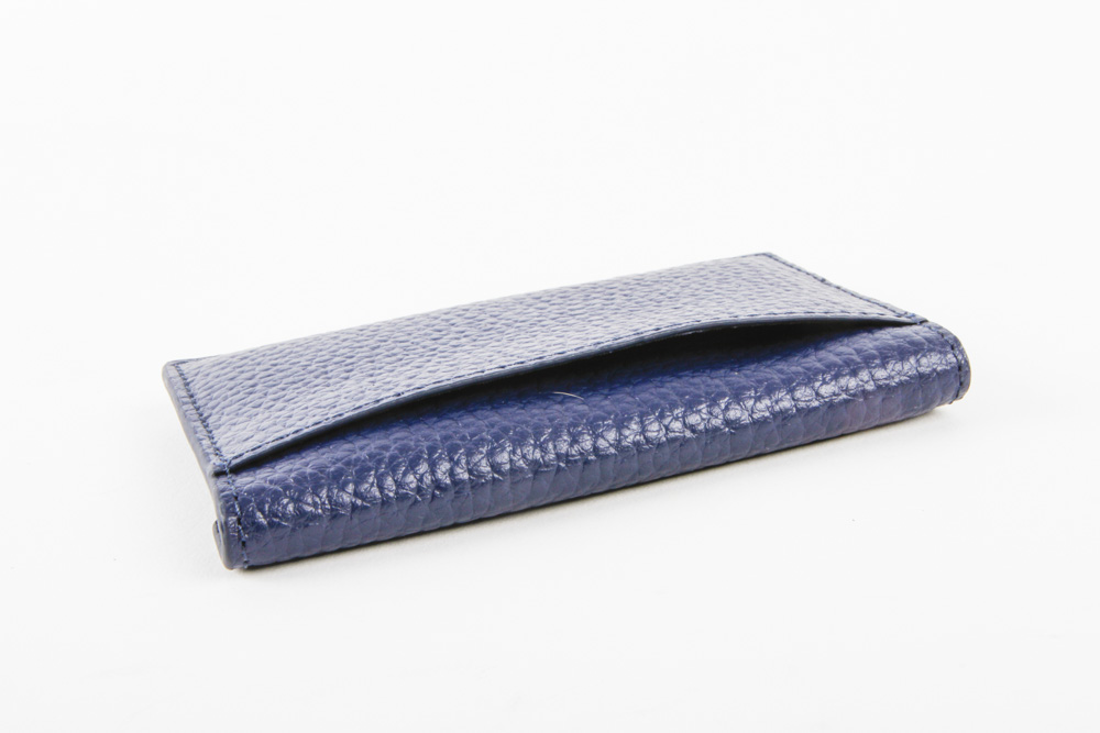 Dagne Dover Royal Blue Leather Card Case