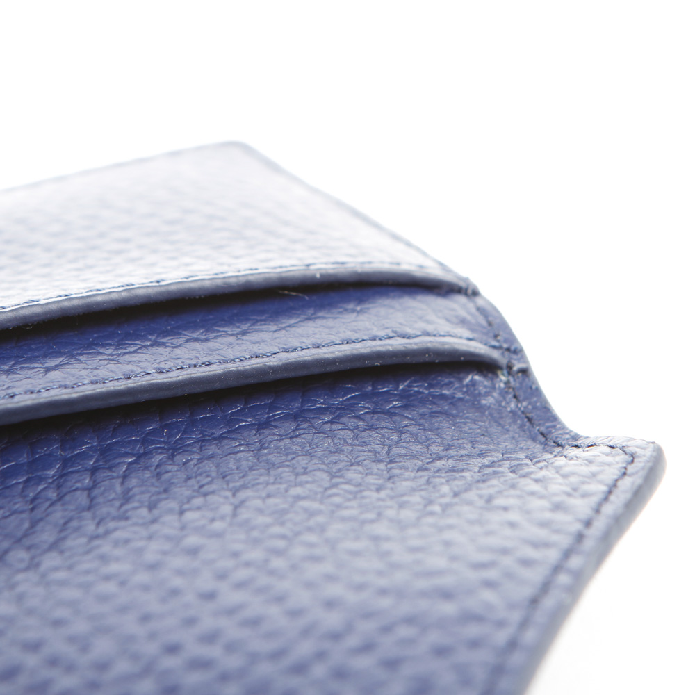 Dagne Dover Royal Blue Leather Card Case