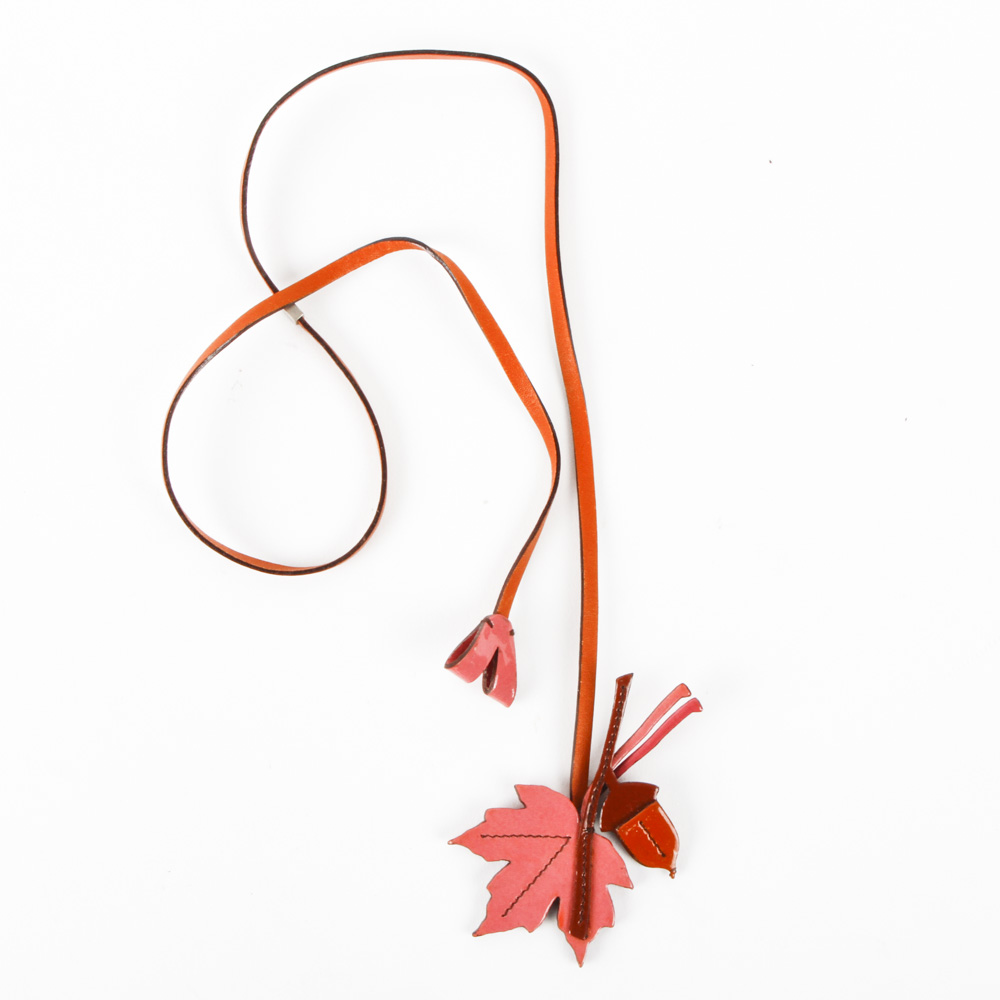 Prada Leather Foliage Fob