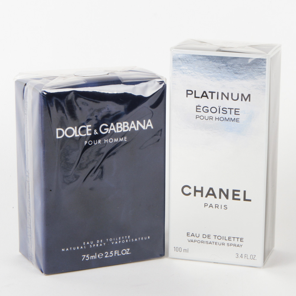 Dolce & Gabbana and Chanel Eau de Toilette Fragrances for Men