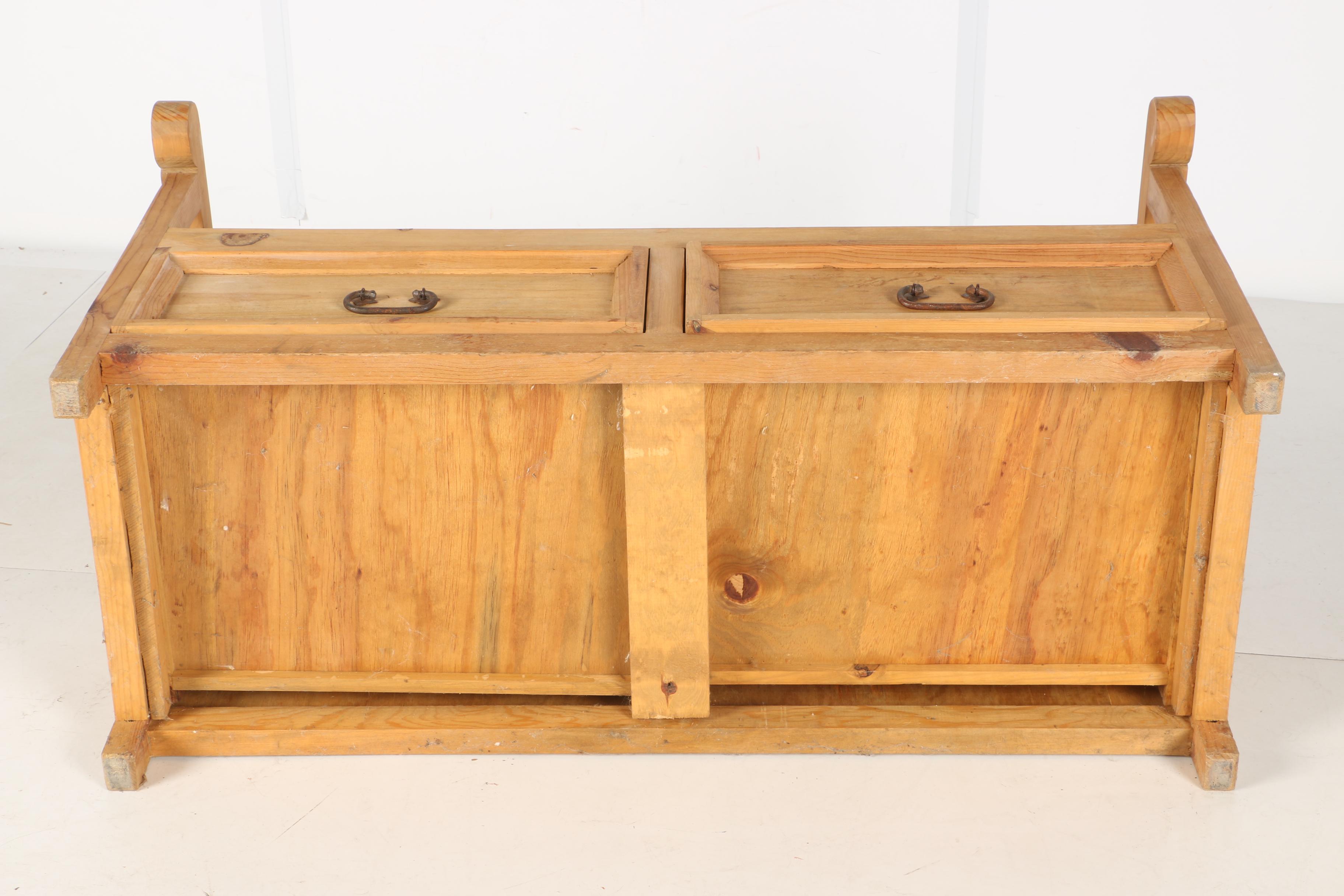 Mission Style Storage Bench