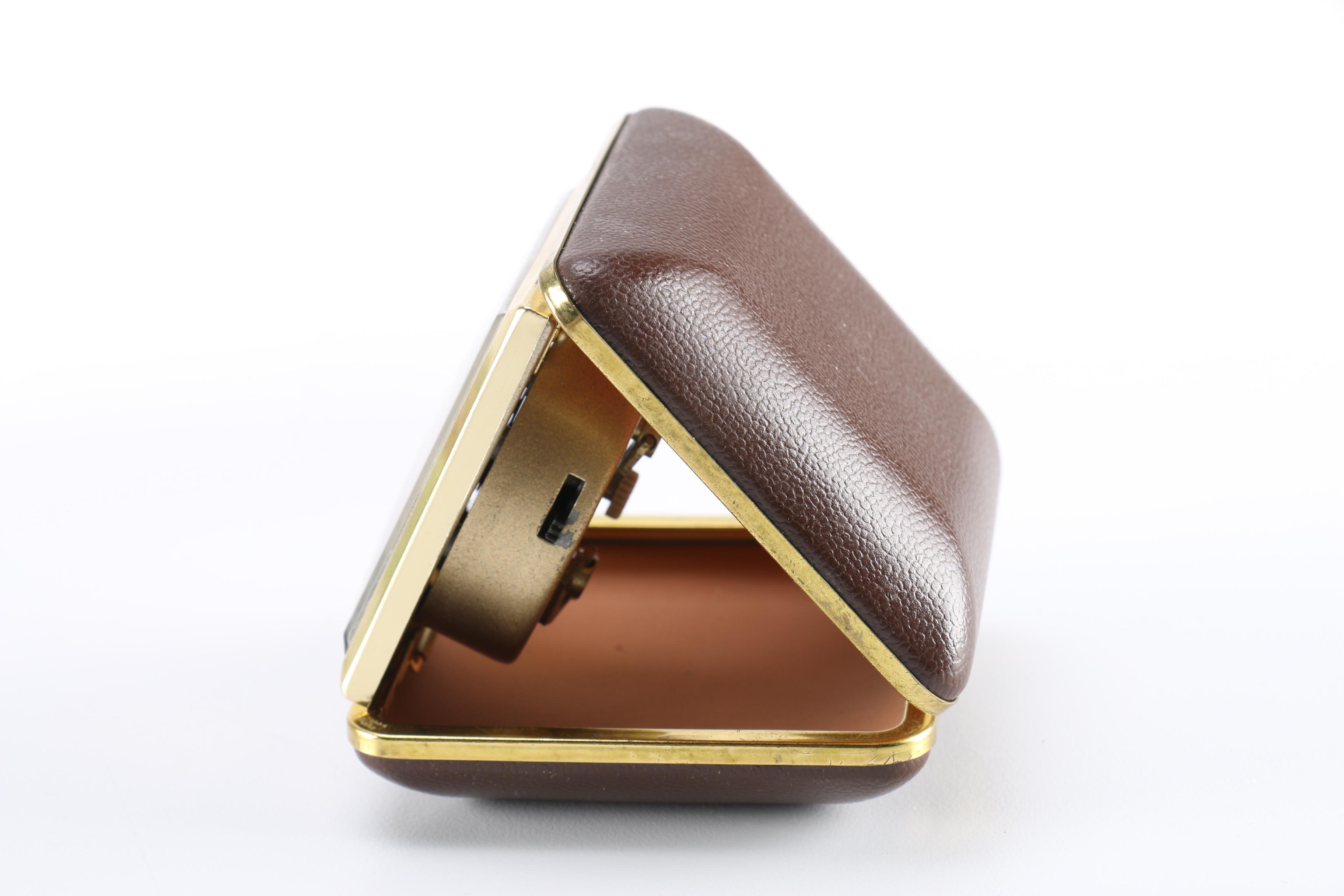 Brighton and Linden Travel Clocks with Porcelain Trinket Box