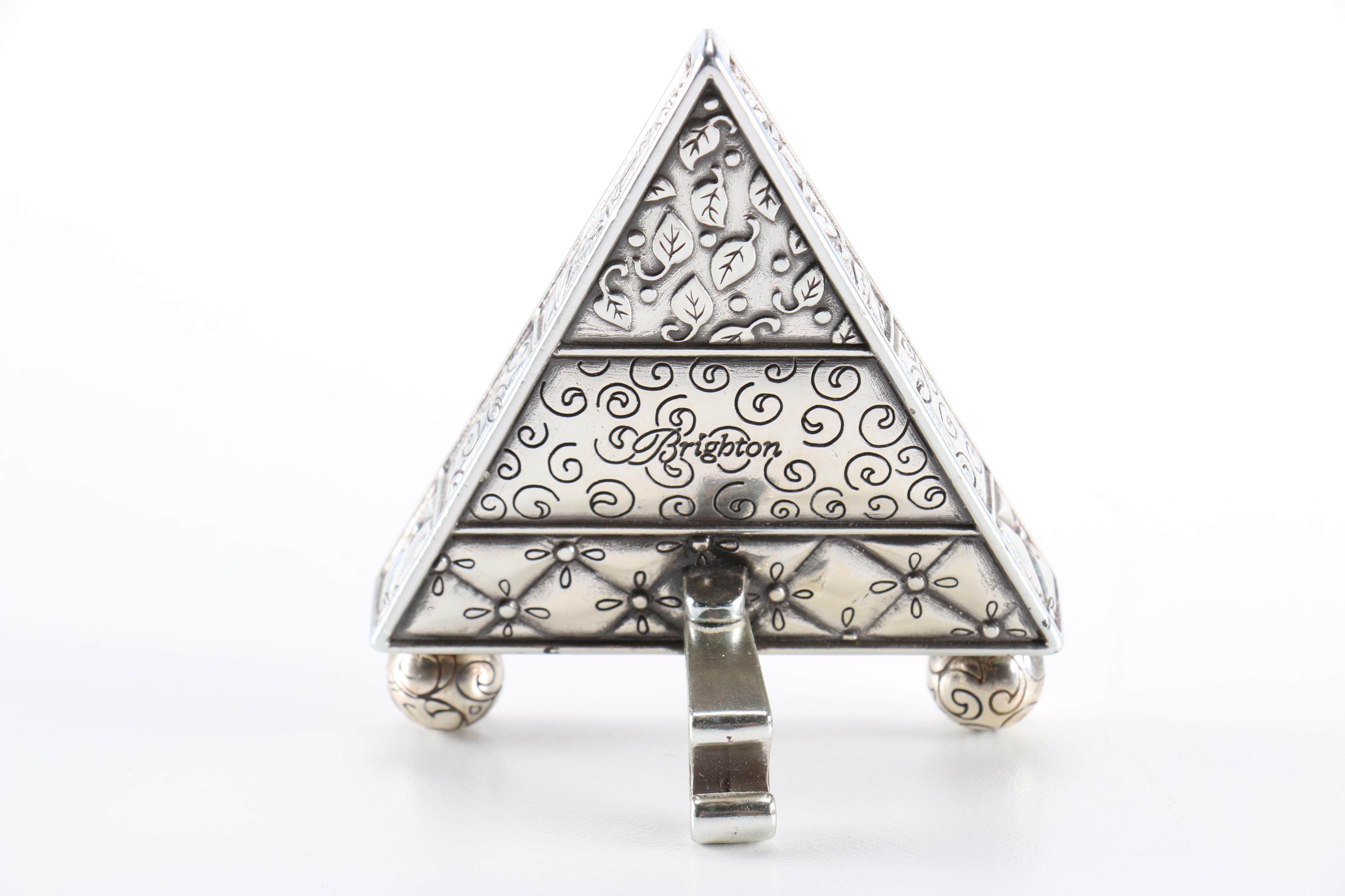 Brighton and Linden Travel Clocks with Porcelain Trinket Box