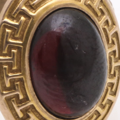 10K Yellow Gold Garnet Ring
