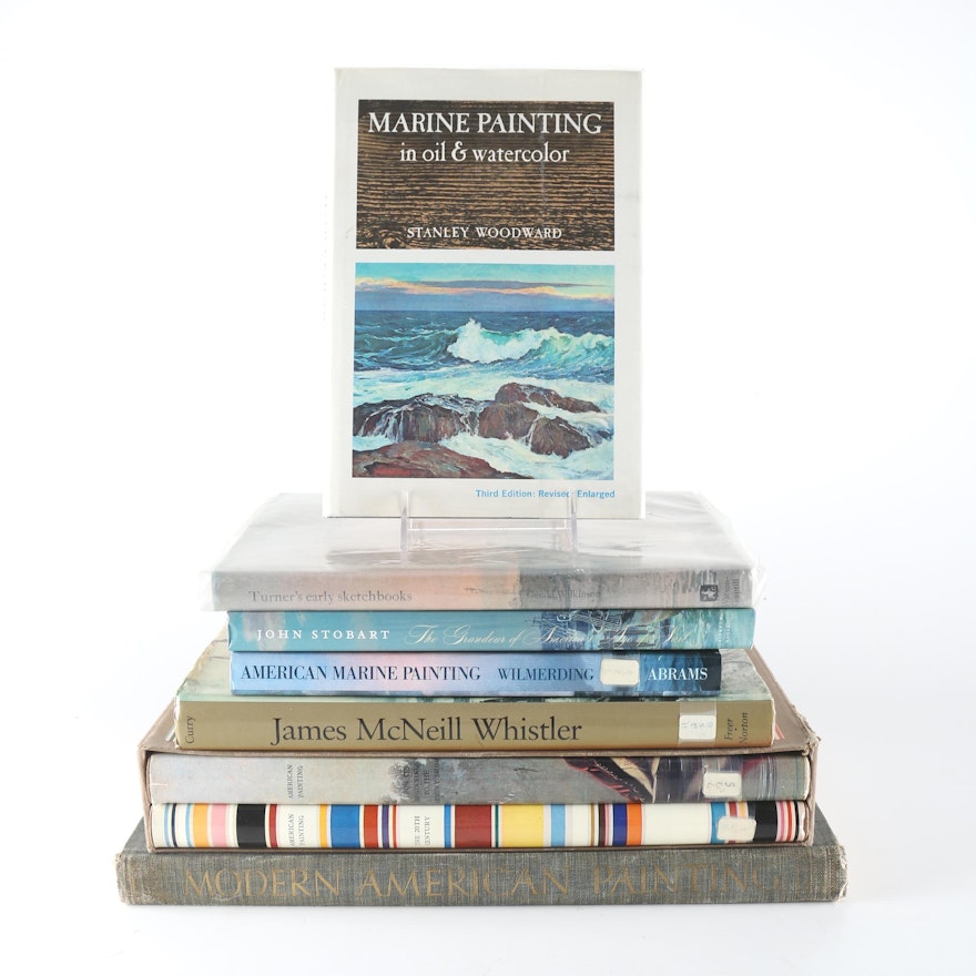 Books About American Paintings Including Marine Paintings