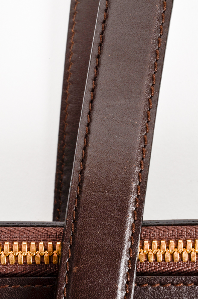 Brown Suede Ferragamo Handbag