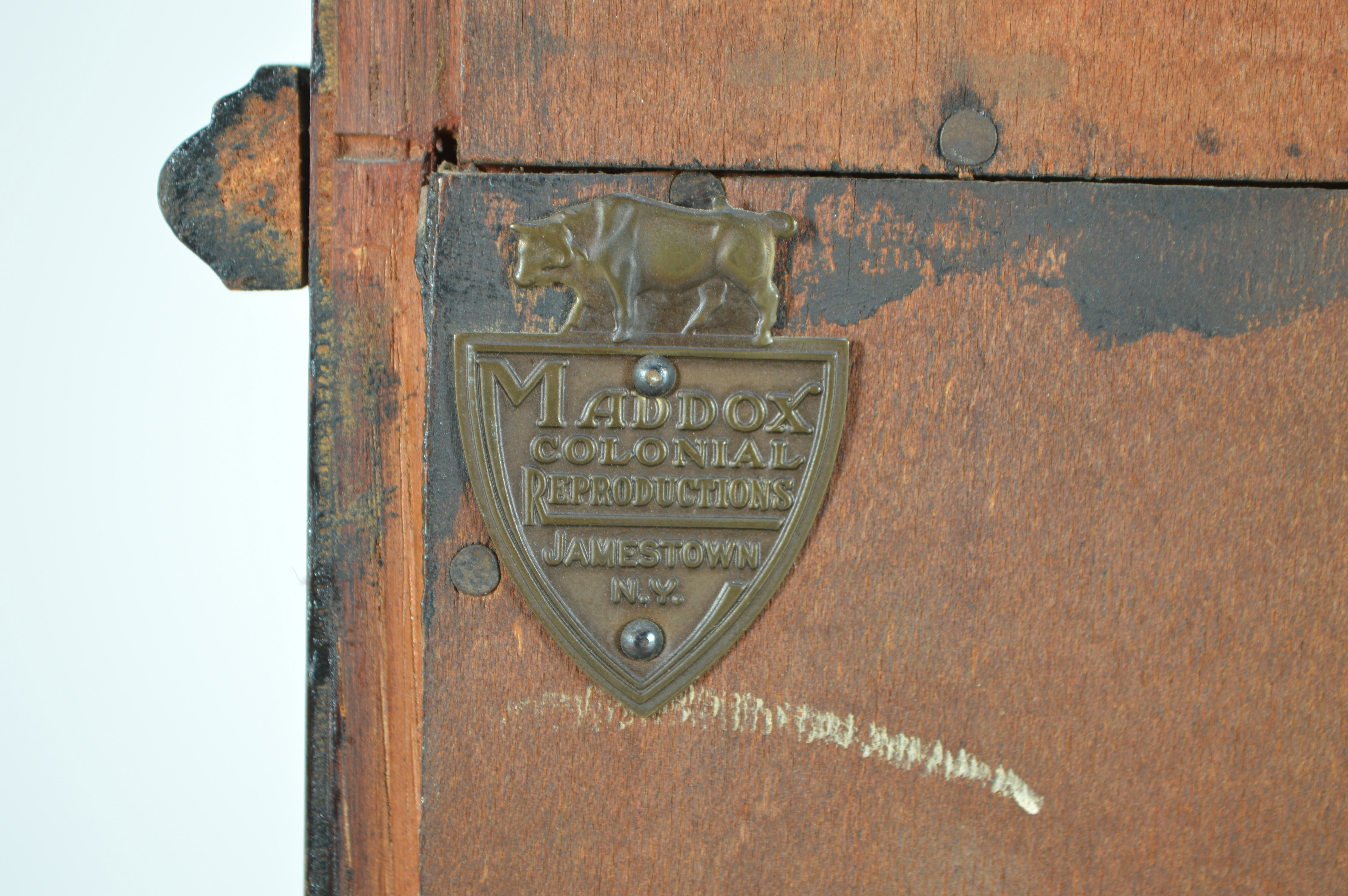 Vintage Chippendale Style Secretary Bookcase by Maddox