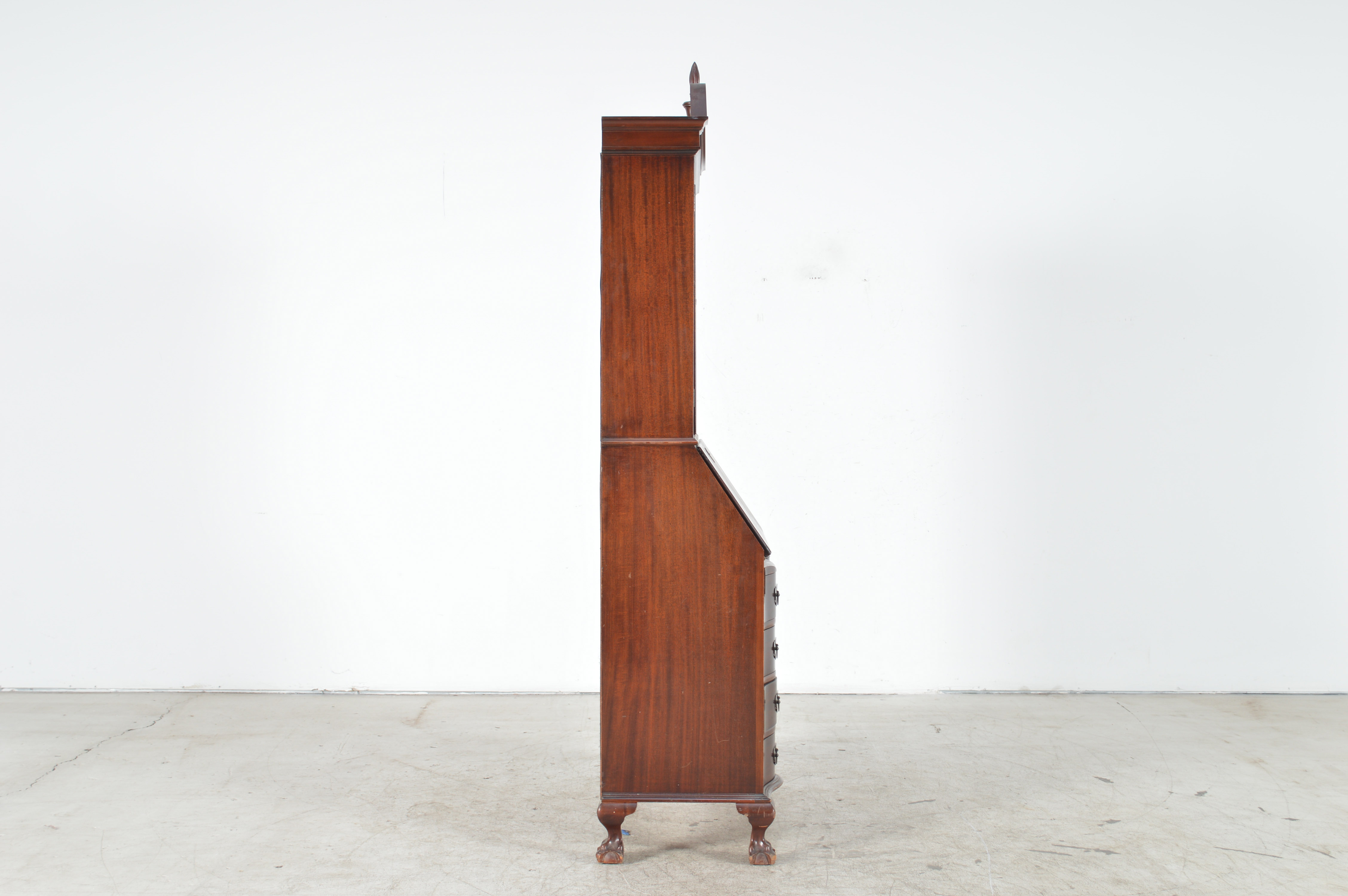 Vintage Chippendale Style Secretary Bookcase by Maddox