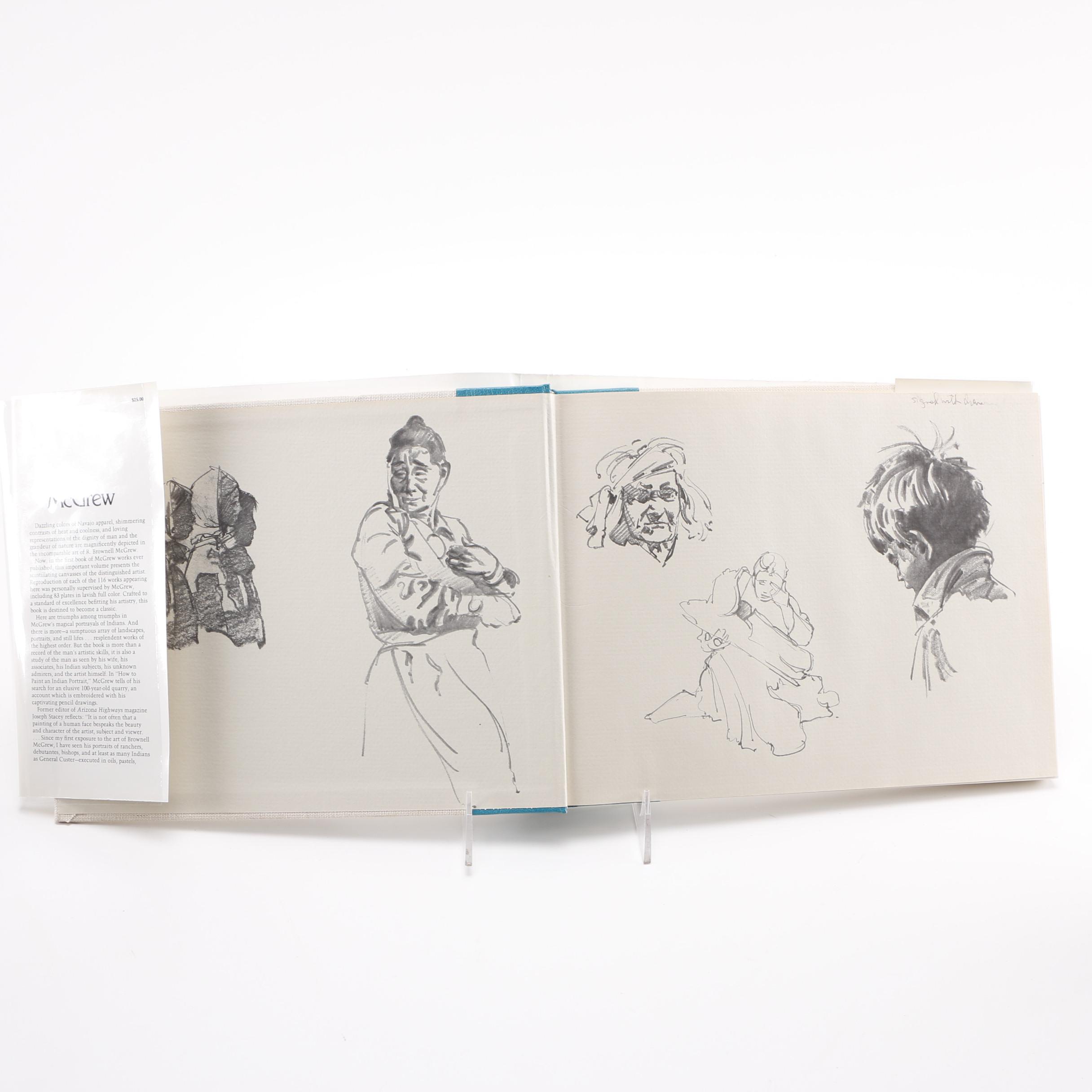 R. Brownell McGrew Art Book Featuring Original Drawings
