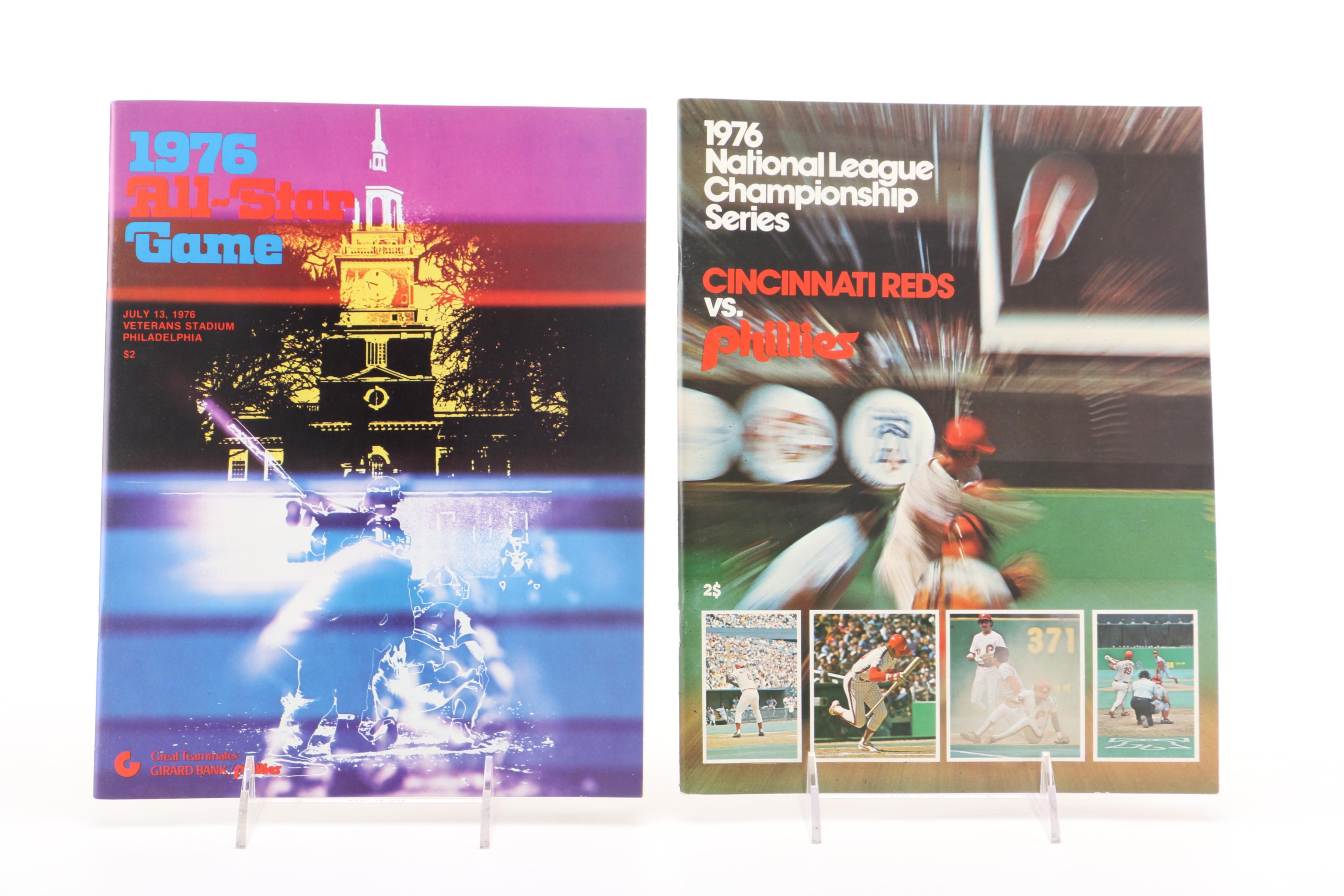 Major League Baseball Programs Including 1987 World Series