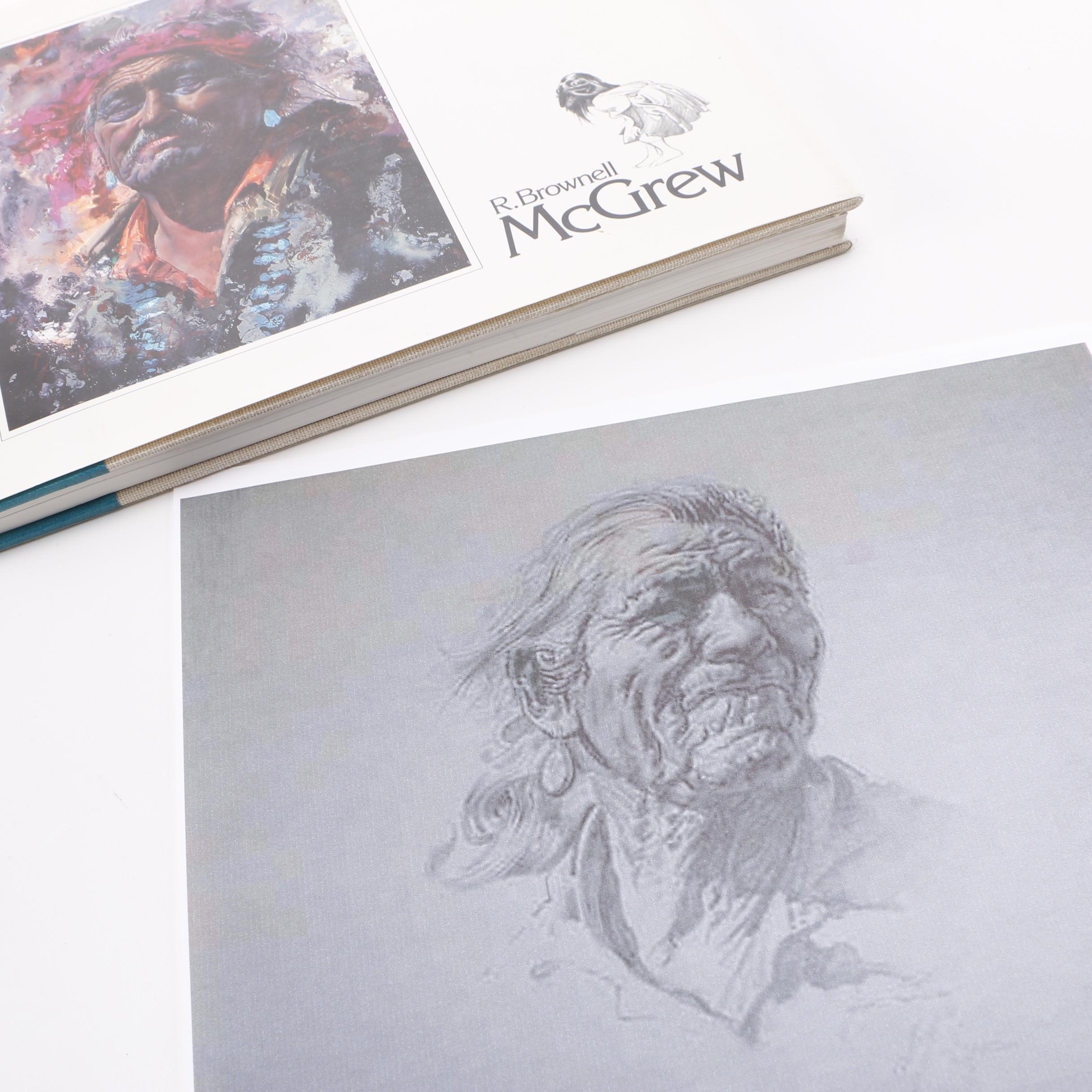 R. Brownell McGrew Art Book Featuring Original Drawings