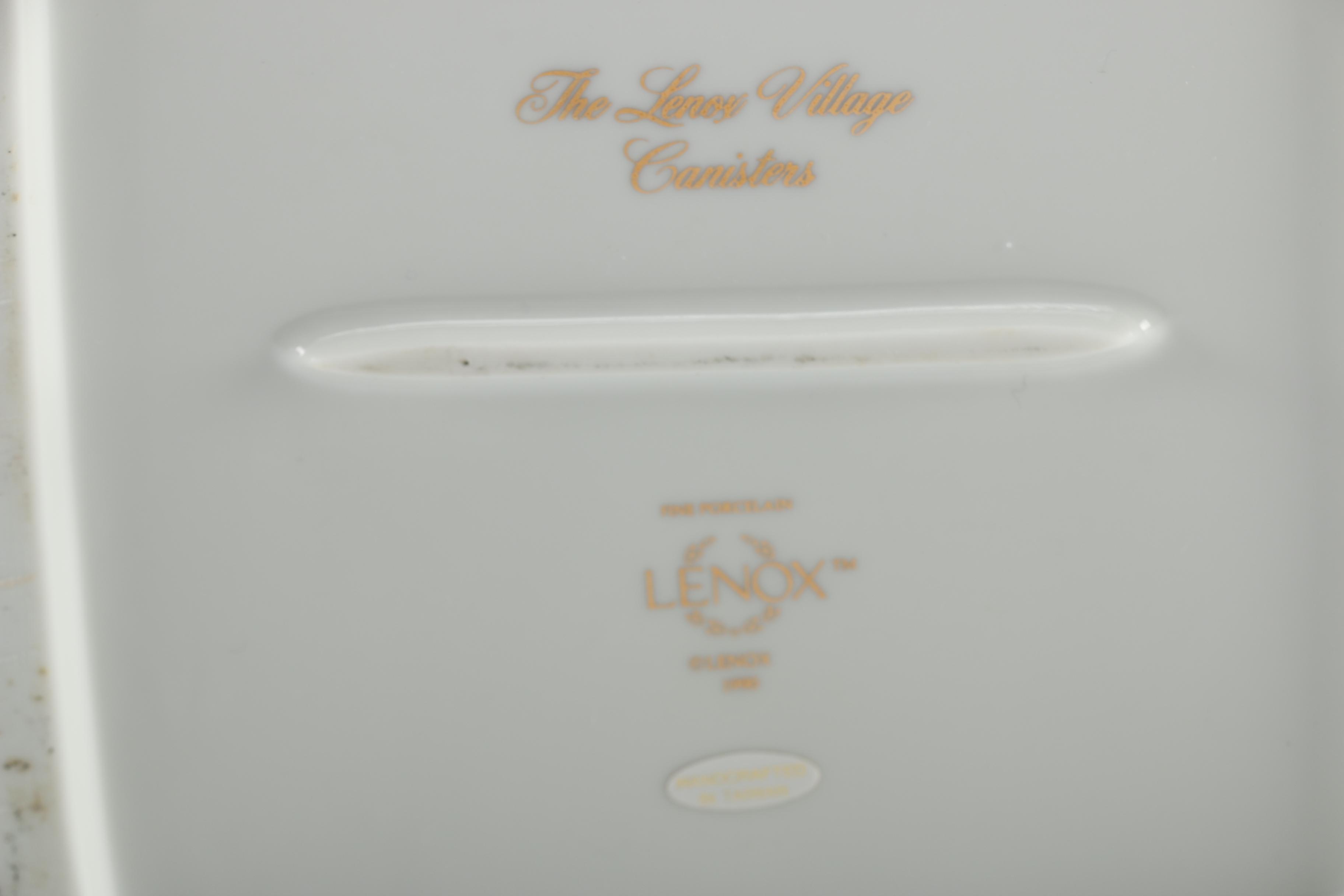 Lenox Porcelain "Village" Canisters