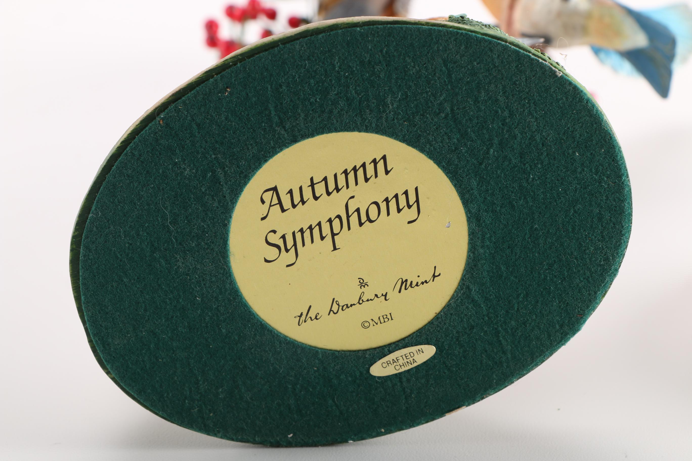 Danbury Mint "Autumn Symphony" Bird Figurine