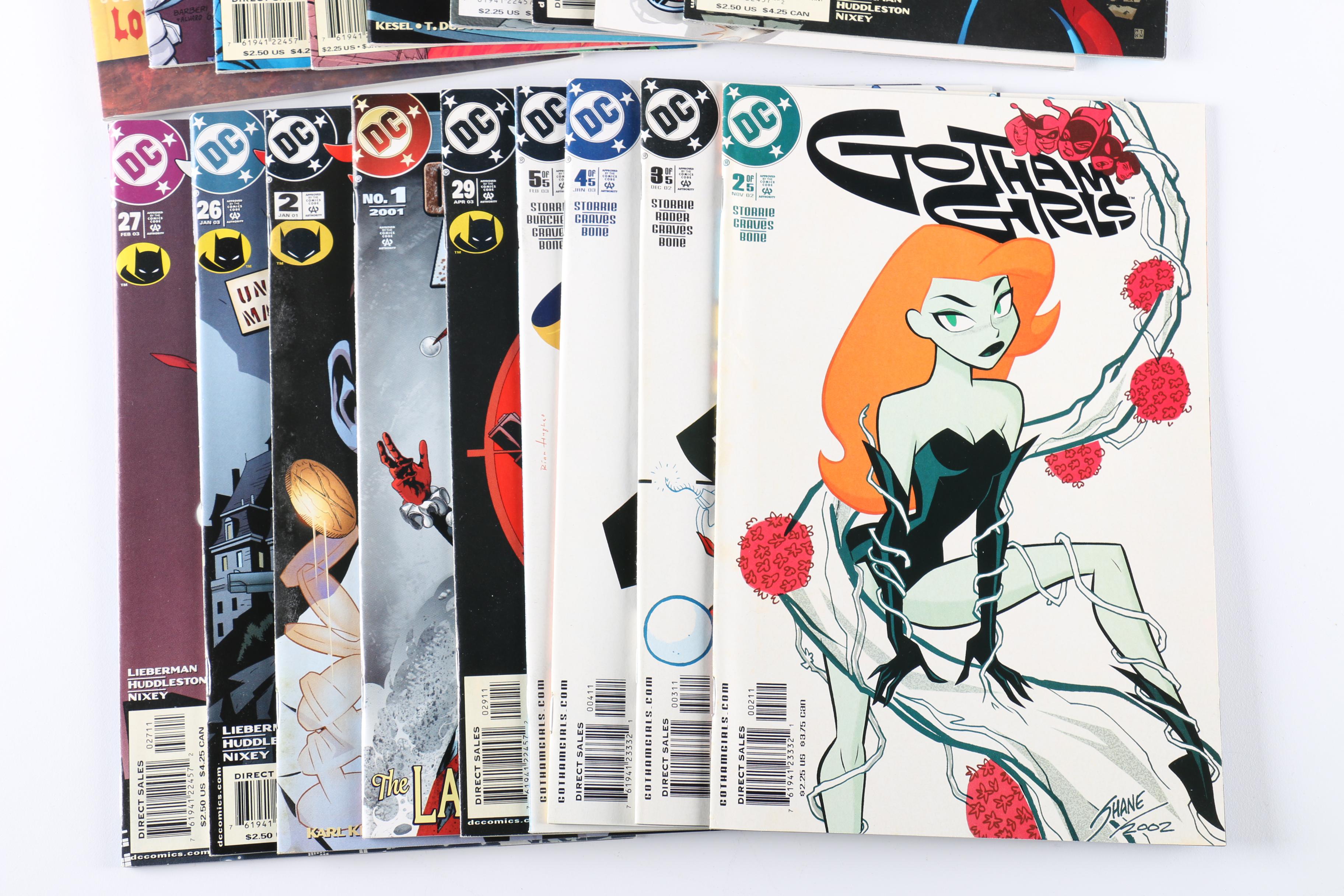 Modern Age "Harley Quinn" and "Gothic Girls" Comics and "Harley and Ivy Love on the Lam" Graphic Novel
