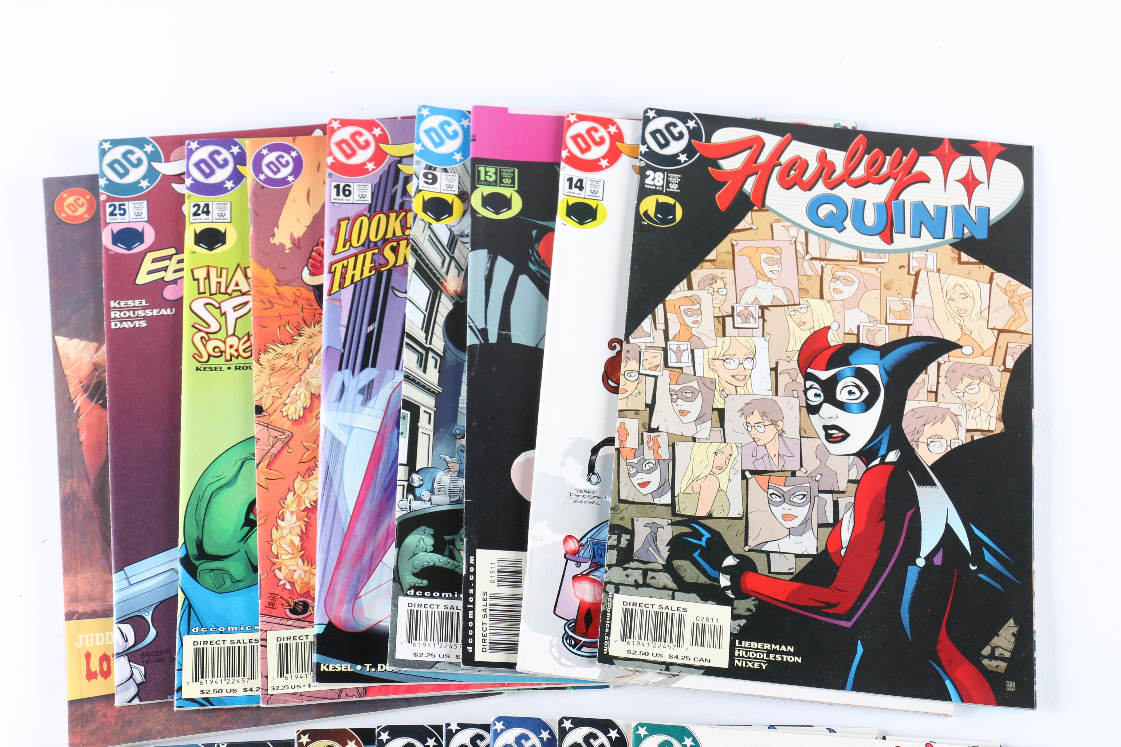 Modern Age "Harley Quinn" and "Gothic Girls" Comics and "Harley and Ivy Love on the Lam" Graphic Novel