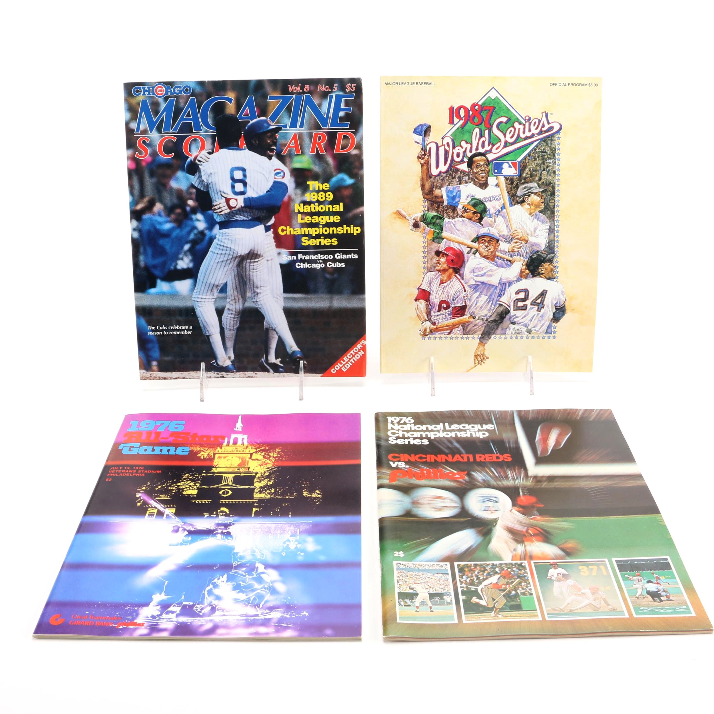 Major League Baseball Programs Including 1987 World Series
