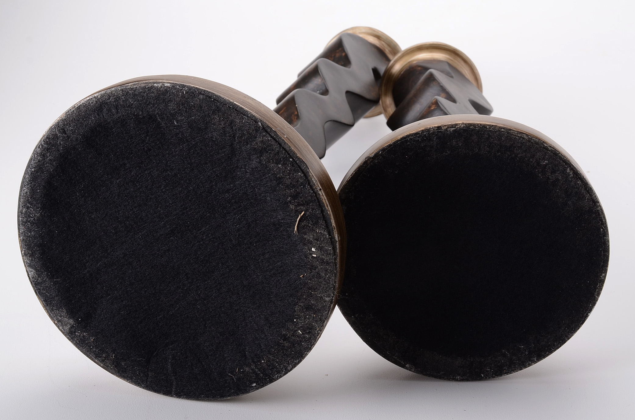 Pair of Contemporary Candle Holders