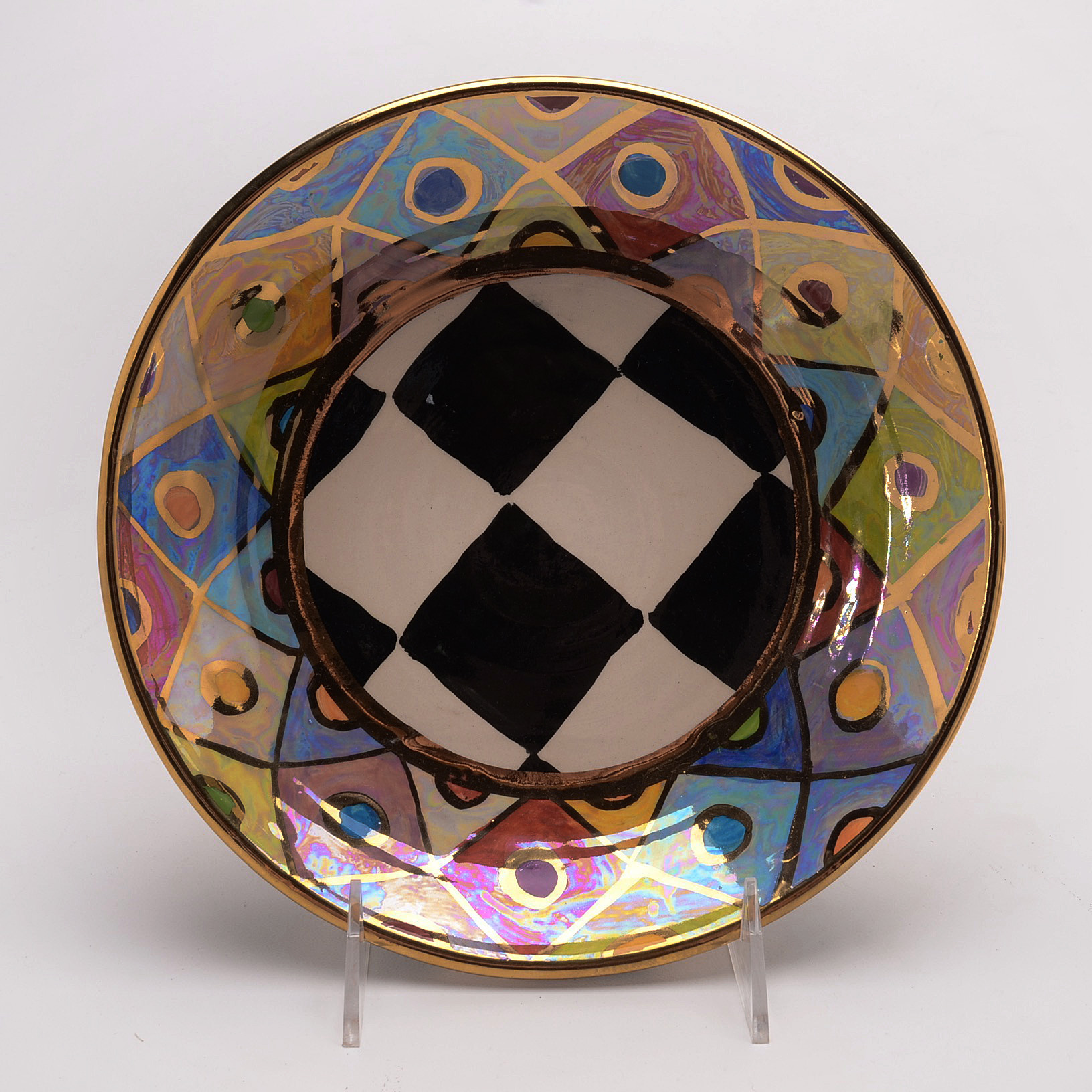 Two Mary Rose Young Signed Pottery Plates