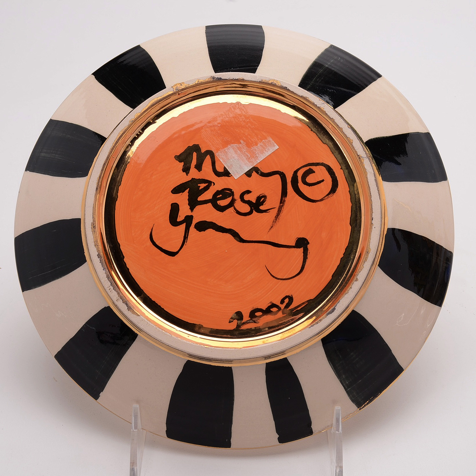 Two Mary Rose Young Signed Pottery Plates